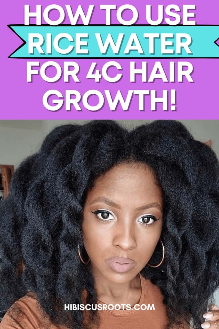 How to Use Rice Water for 4C Hair Growth! | Hibiscus Roots