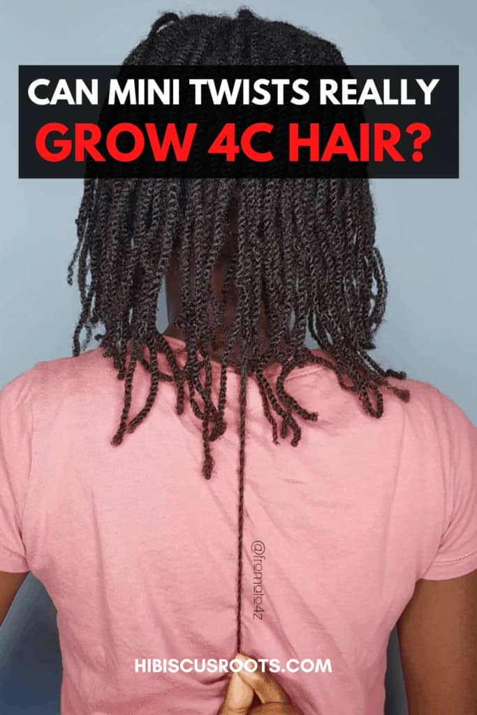 how mini twists grow 4c hair