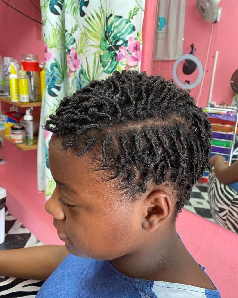 finger coils on short 4c hair