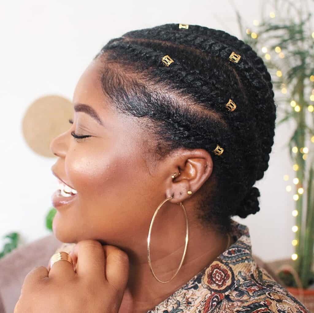 flat twists for short natural hair