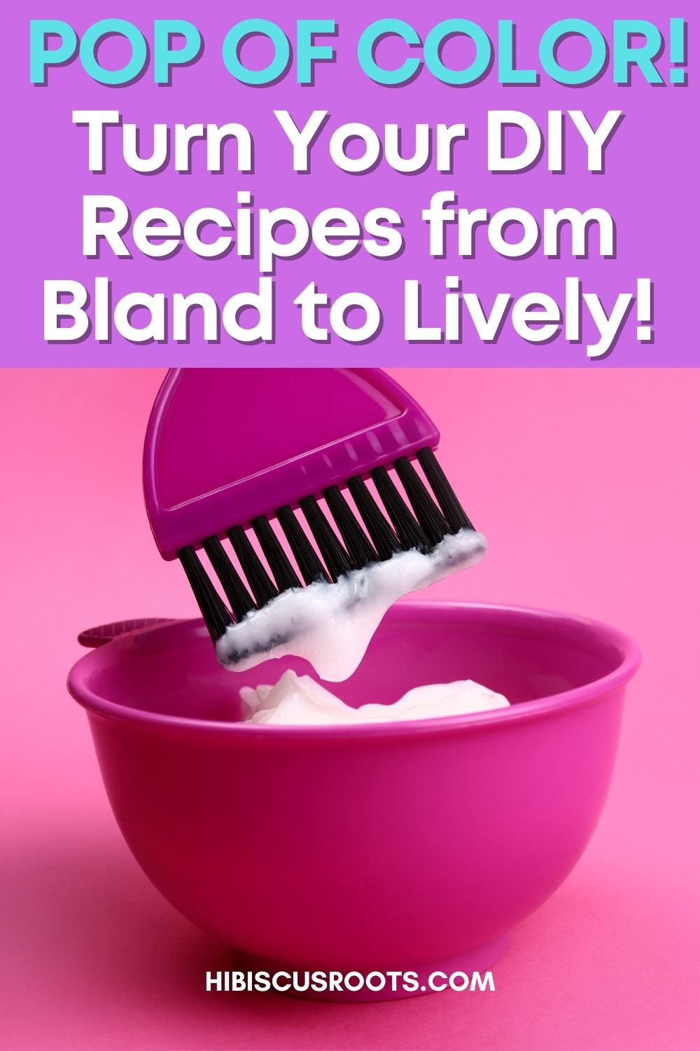 Your DIY Natural Hair Recipes NEED this Pop of Color!